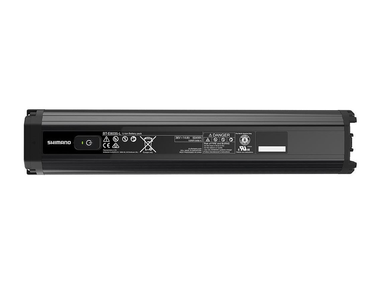 Shimano STEPS BT-E8035 Integrated Type Battery for Down Tube (504 Wh)