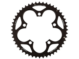 SRAM CHAIN RING ROAD 48T 110 V2 ALUMINUM 4MM BLACK GXP LONG PIN (48-34)