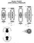 Quad Lock 360 Dual Pivot Arm - Small Version