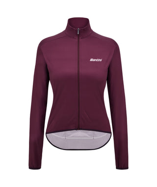 Santini Nebula 3W Women's Wind Breaker Jacket - Maroon