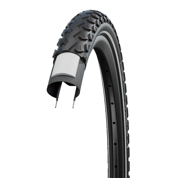 Schwalbe LandCruiser Plus 29 x 1.75" Puncture Guard Reflective sidewall  E-25 Green Compound