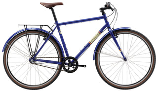 Apollo Mark II Urban Bike Extra Large - Gloss Navy Blue/Cream/Orange