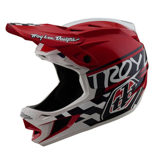 TLD 25.1 D4 POLY HELMET MIPS FIFTY-50 WHITE / RED