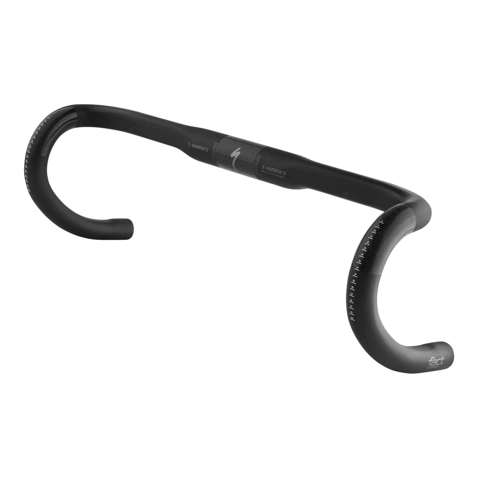 Specialized S-Works Shallow Bend Carbon Handlebars - Black/Charcoal