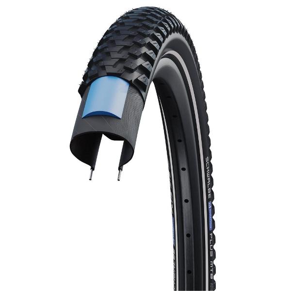 Schwalbe Marathon Plus MTB 26 x 2.10"" SmartGuard Reflective Sidewall