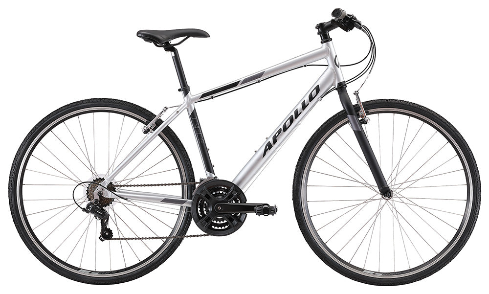 Apollo Trace 10 Urban Bike Small - Matte Silver/Black