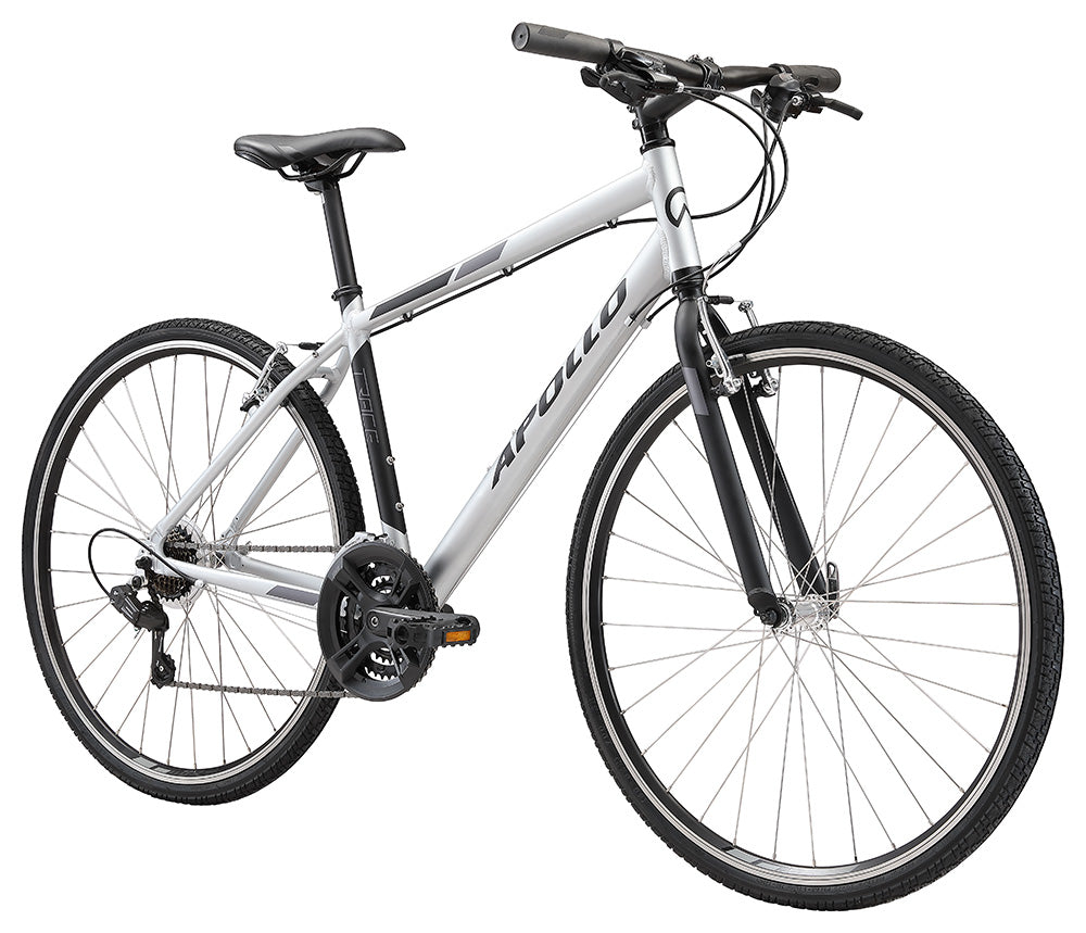 Apollo Trace 10 Urban Bike Large - Matte Silver/Black