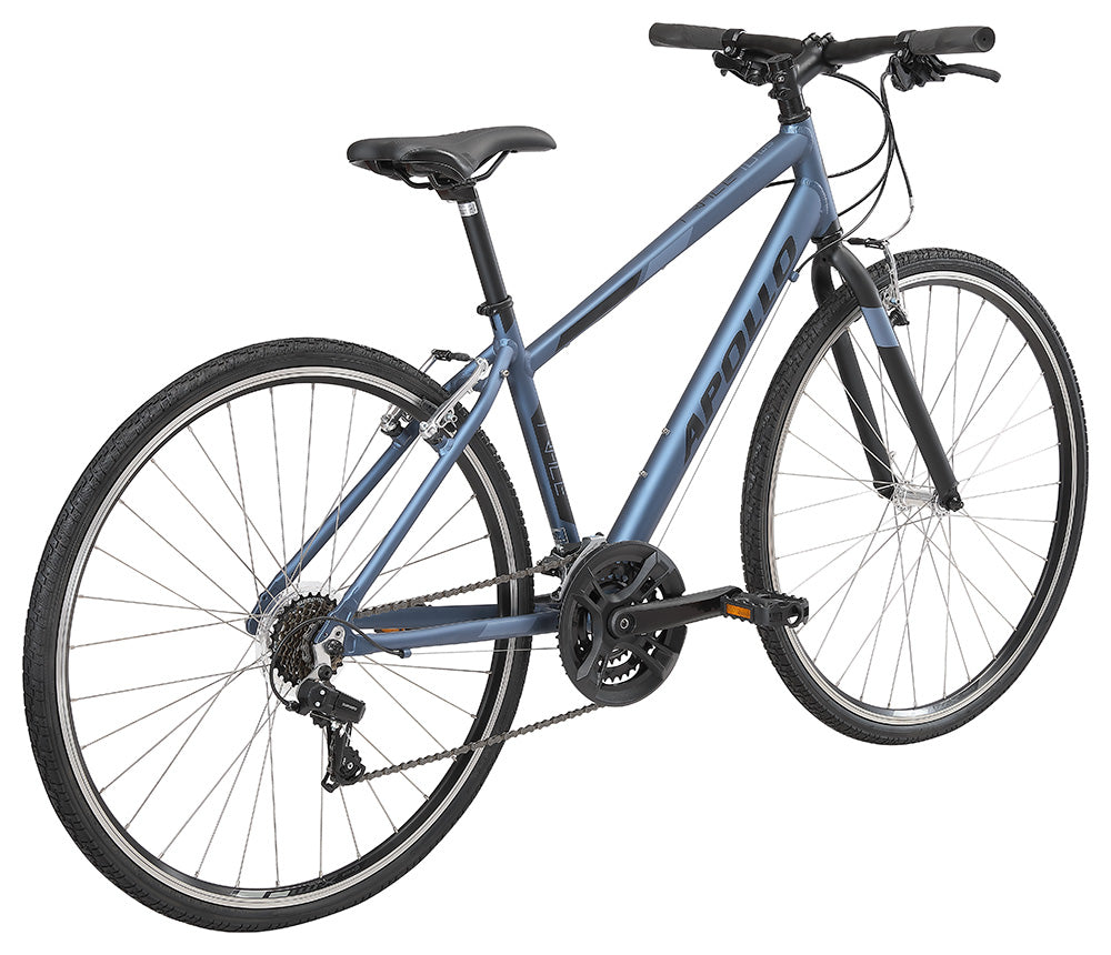 Apollo Trace 10 Women's Urban Bike Medium - Matte Slate/Black/Ice Blue