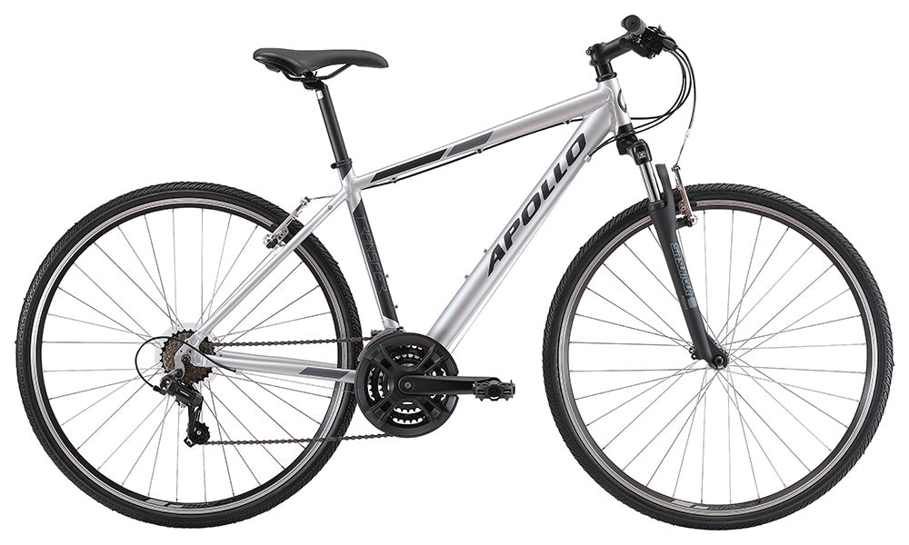 Apollo Transfer 10 Urban Bike Small - Matte Silver/Black