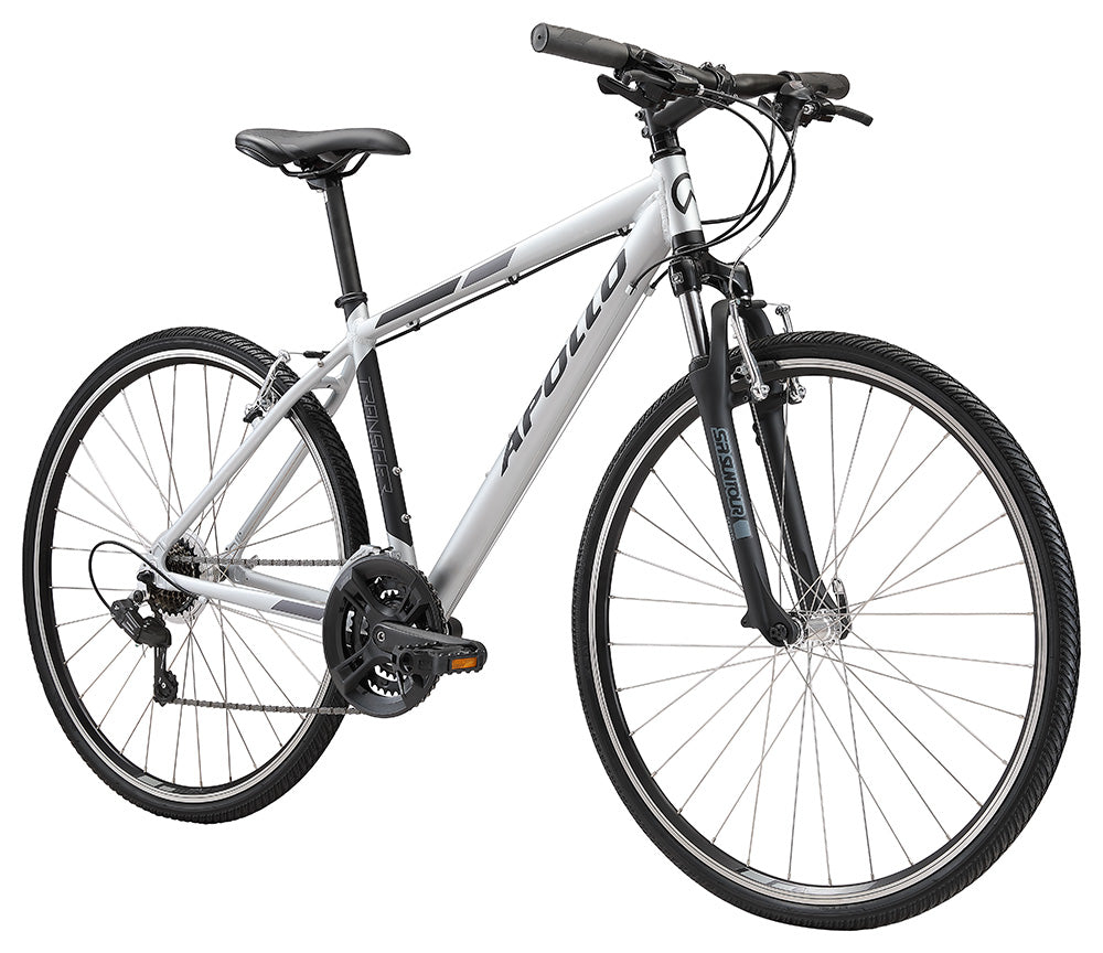 Apollo Transfer 10 Urban Bike Large - Matte Silver/Black
