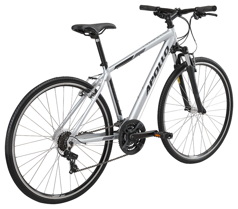 Apollo Transfer 10 Urban Bike Extra Large - Matte Silver/Black