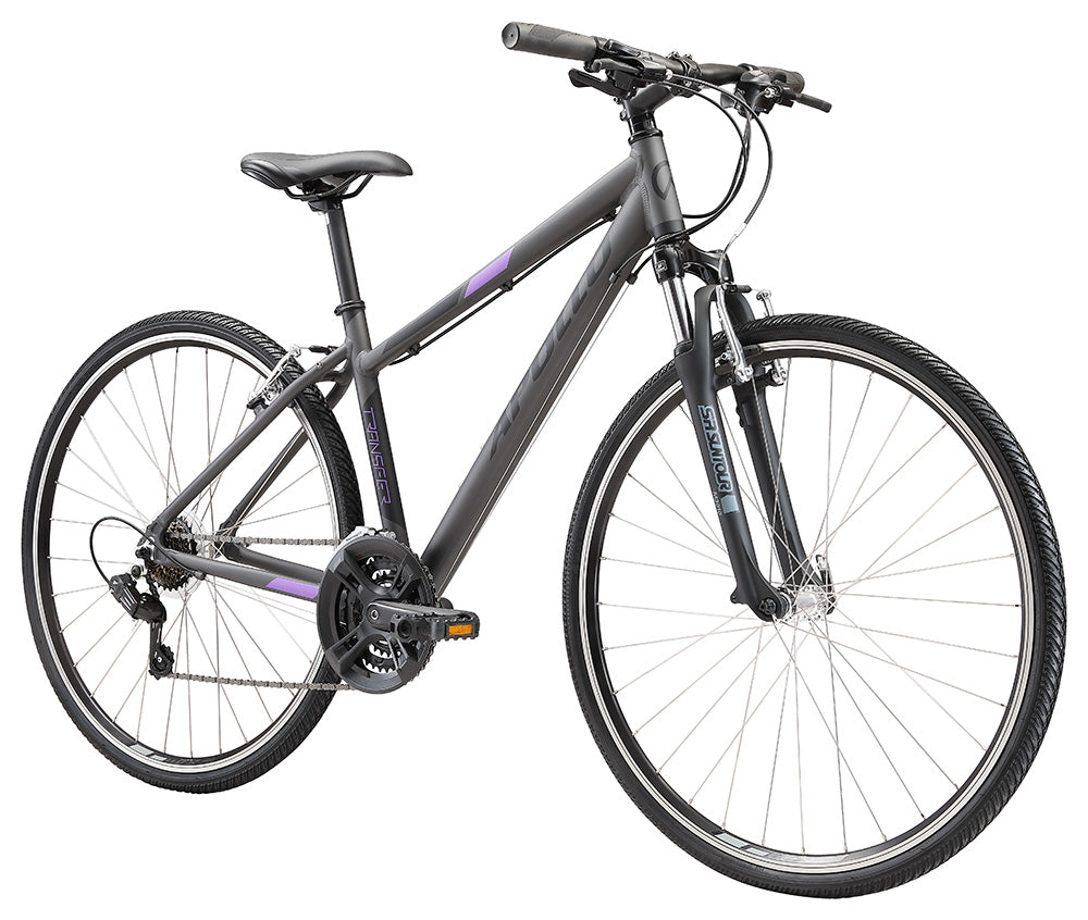 Apollo Transfer 10 Women's Urban Bike Small - Matte Charcoal/Black/Lavender