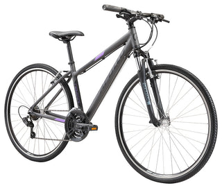 Apollo Transfer 10 Women's Urban Bike Medium - Matte Charcoal/Black/Lavender
