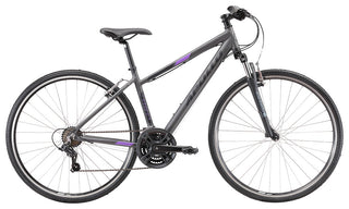 Apollo Transfer 10 Women's Urban Bike Medium - Matte Charcoal/Black/Lavender