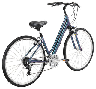 Apollo Altura Women's Urban Bike Extra Small - Matte Black/Charcoal/Blue