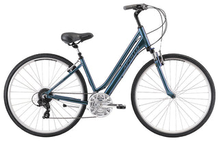 Apollo Altura Women's Urban Bike Small - Matte Black/Charcoal/Blue