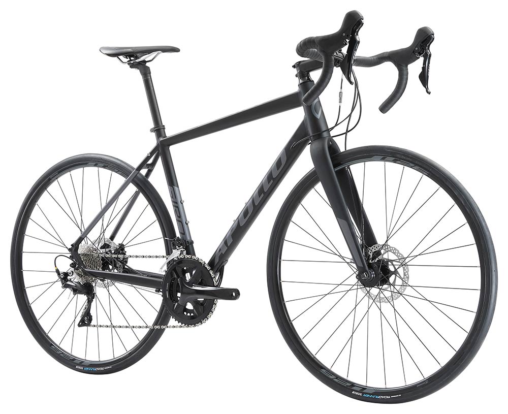 Apollo Giro 40 Road Bike Extra Large - Matte Black/Charcoal