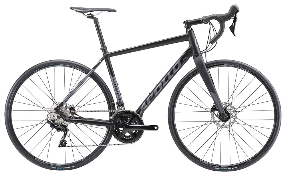 Apollo Giro 40 Road Bike Large - Matte Black/Charcoal