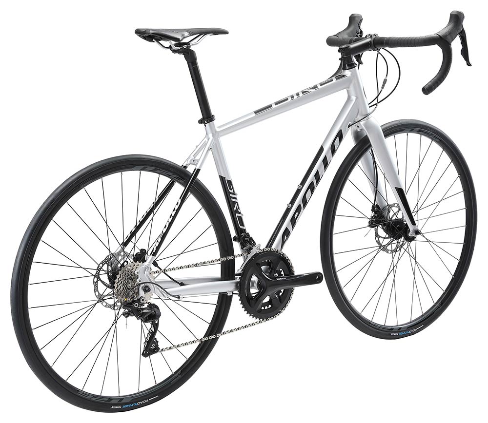 Apollo Giro 30 Road Bike Large - Gloss Silver/Black