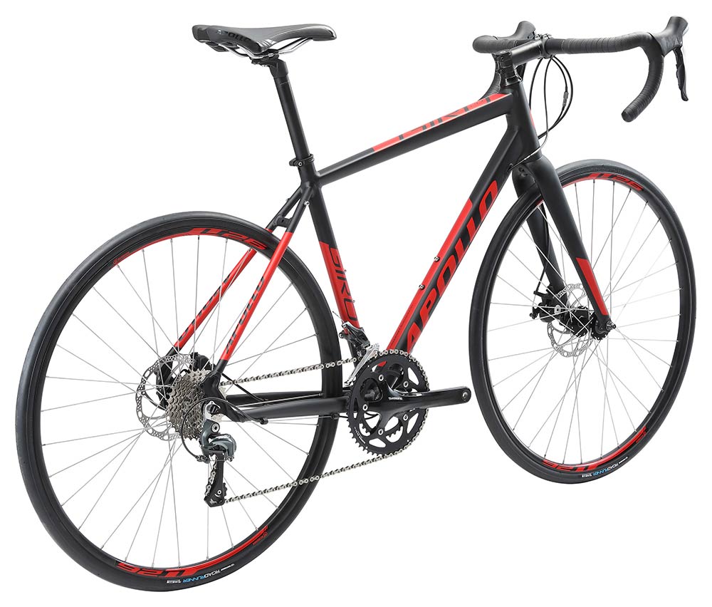 Apollo Giro 20 Road Bike Medium - Matte Black/Red