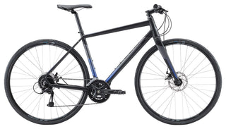 Apollo Exceed 20 Disc Urban Bike Small - Matte Black/Charcoal/Blue