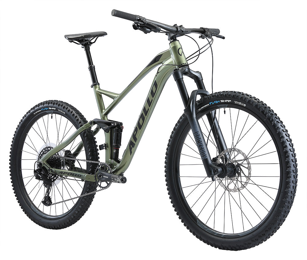 Apollo Trail Dual Suspension 10 27.5 MTB Extra Large - Gloss Green/Black