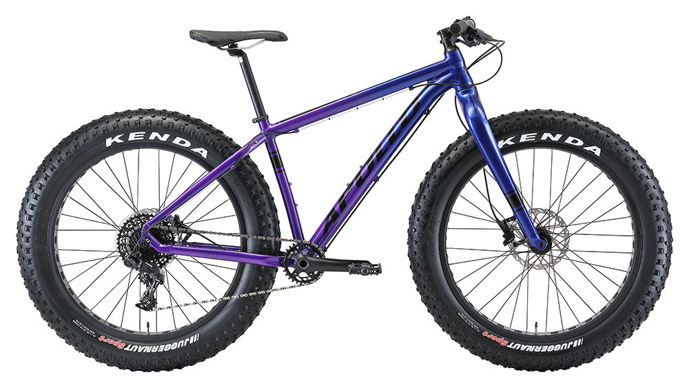 Apollo Stout 20 MTB Fatbike Large - Gloss Navy Blue/Purple Fade/Black