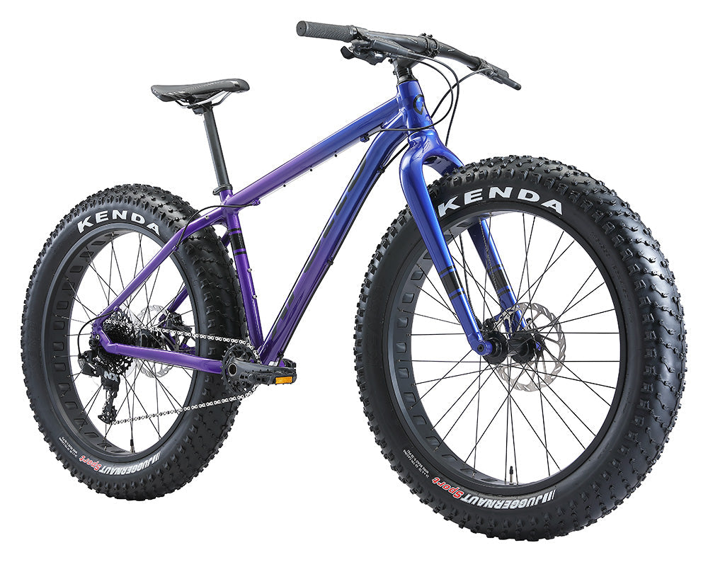 Apollo Stout 20 MTB Fatbike Large - Gloss Navy Blue/Purple Fade/Black