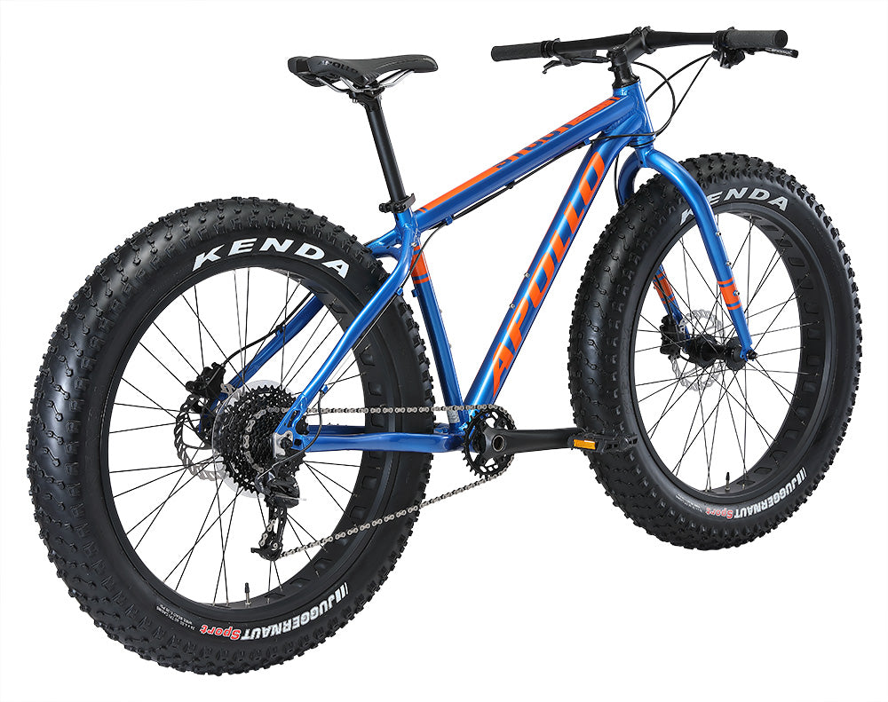 Apollo Stout 10 MTB Fatbike Small - Gloss Navy Blue/Orange