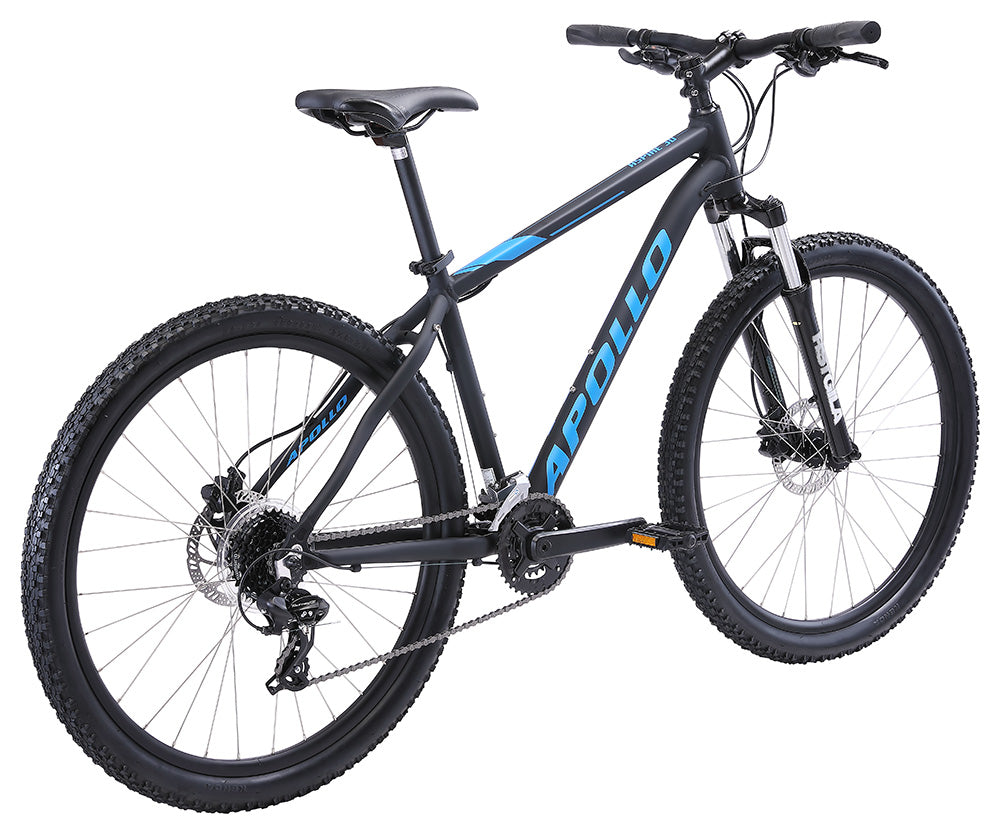 Apollo Aspire 30 MTB 27.5 Small - Matte Black/Blue