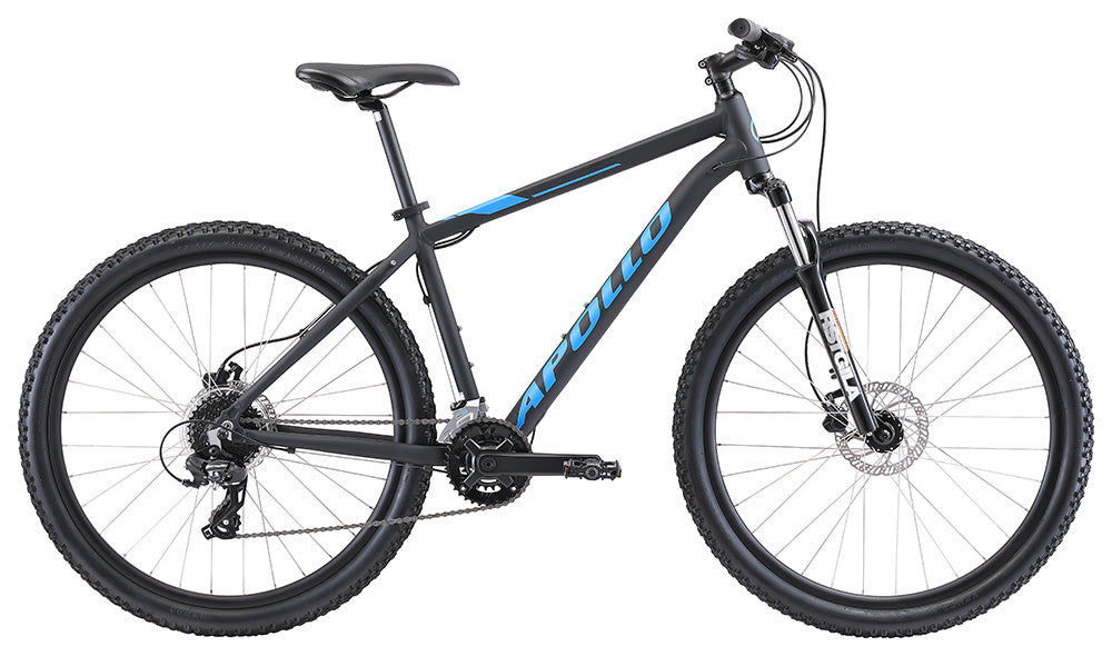 Apollo Aspire 30 MTB 27.5 Medium - Matte Black/Blue