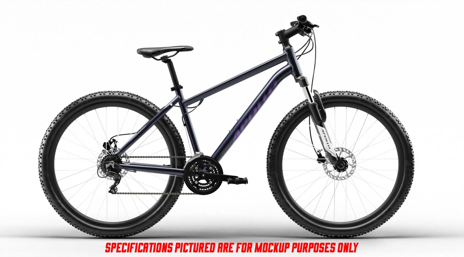 Apollo Aspire 30 WS 27.5 Small - Matte Black/Purple