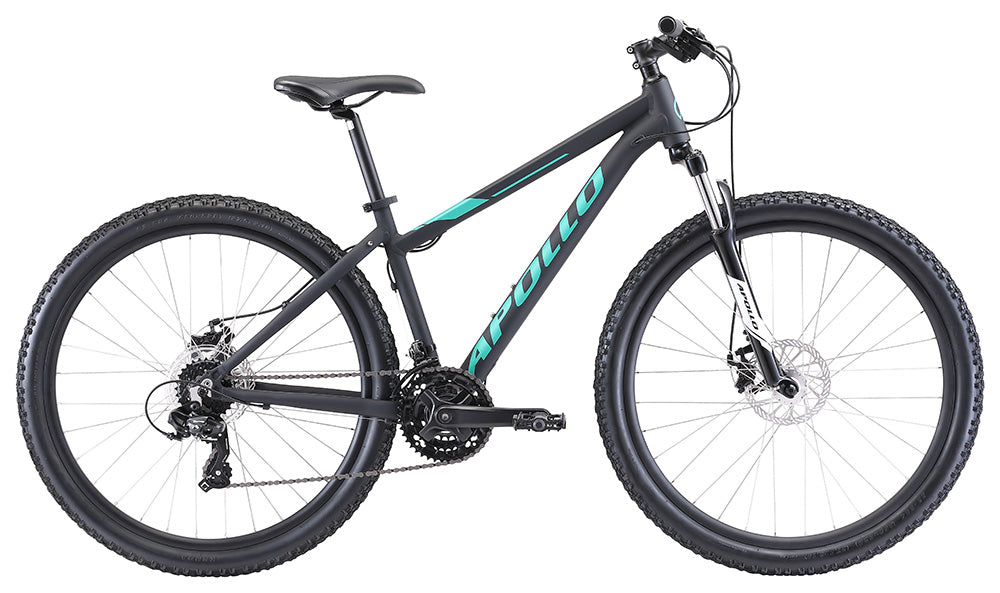Apollo Aspire 20 WS 27.5 Small - Matte Black/Turquoise