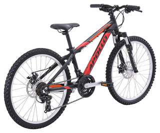 Apollo Panther 24 Inch Youth Bike - Matte Black/Red/Orange