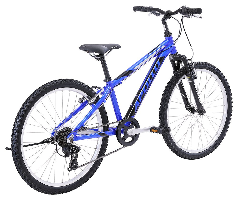 Apollo Cougar 24 Inch Youth Bike - Gloss Blue / Black / Silver