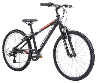 Apollo Cougar 24 Inch Youth Bike - Matte Black/Silver/Orange