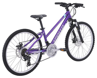 Apollo Verve 24 Inch Youth Bike - Gloss Purple/Silver/Sky Blue