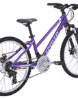Apollo Verve 24 Inch Youth Bike - Gloss Purple/Silver/Sky Blue