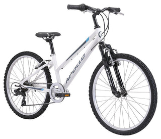 Apollo Paris 24 Inch Youth Bike - Gloss White/Charcoal/Turquoise