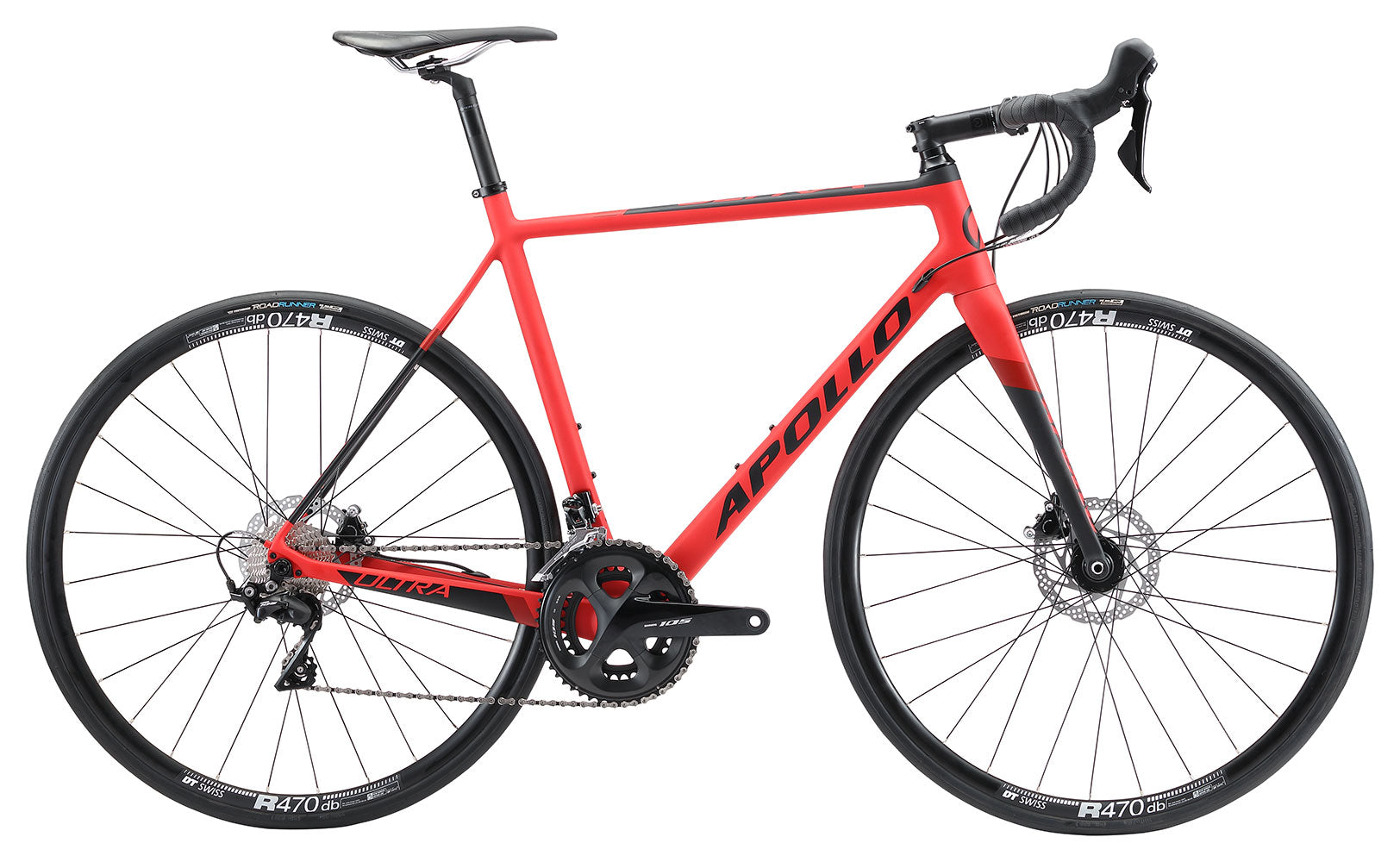 Apollo Ultra 10 Road Bike Large - Matte Red/Black
