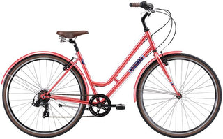 Apollo Mark II Women's Urban Bike Small - Peach/Navy Blue/Sky Blue
