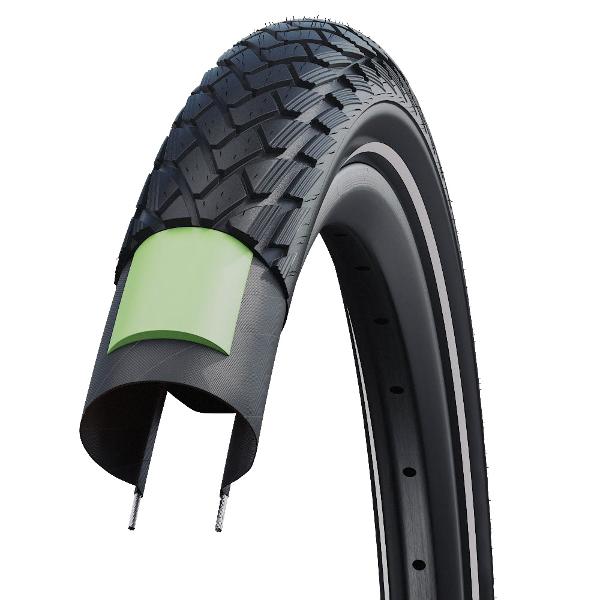 Schwalbe Marathon 700 x 35C (37-622) GreenGuard Reflective Sidewall E-25