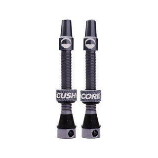 CushCore Tubeless Valves (pair) Titanium - 44mm