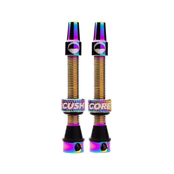 CushCore Tubeless Valves (pair) Oil Slick - 55mm