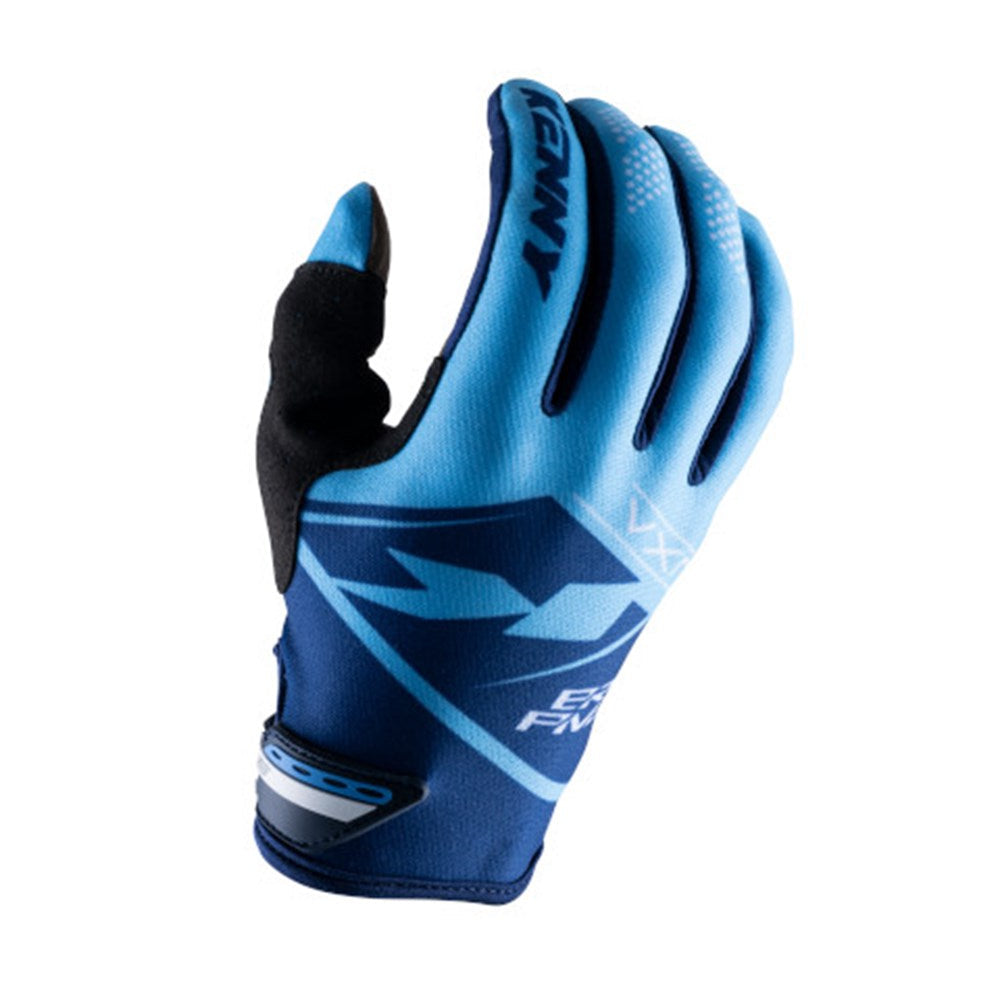 Kenny Brave Racing Full Finger Gloves - Blue