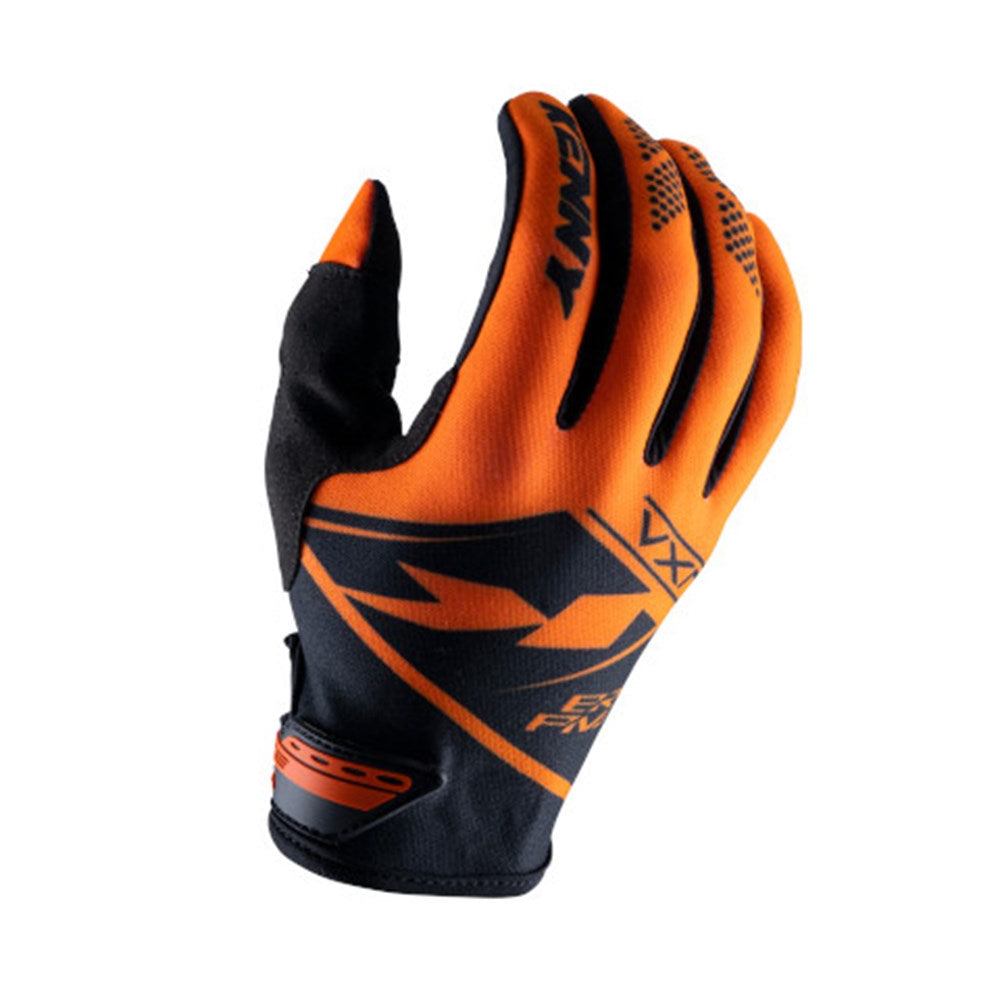 Kenny Brave Racing Full Finger Gloves - Orange