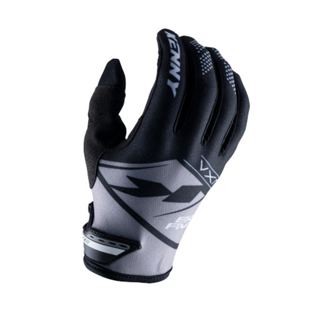 Kenny Brave Racing Full Finger Gloves - Black