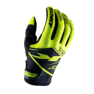 Kenny Brave Racing Full Finger Gloves - Neon Yellow