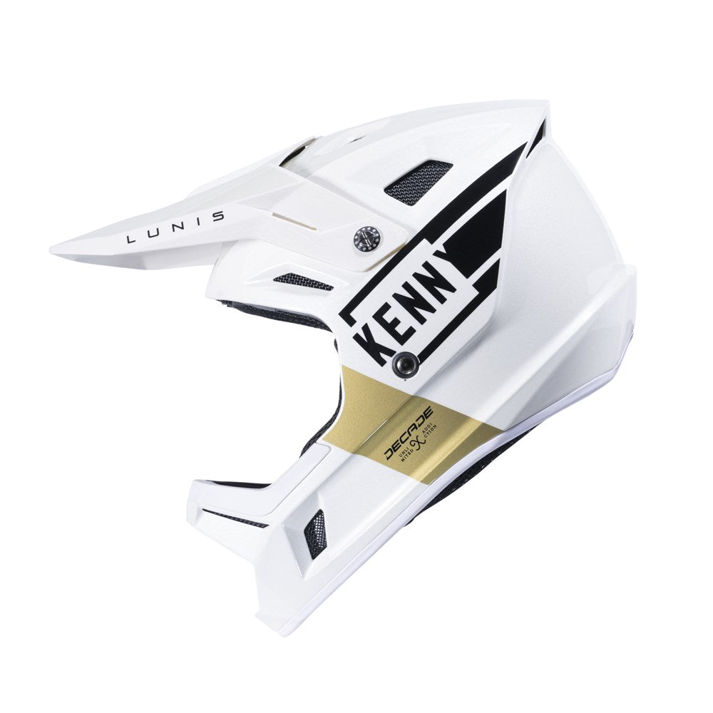 Kenny Decade Full Face Racing Helmet MIPS (AS/NZS 2063) - White/Gold