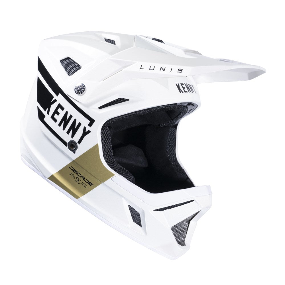 Kenny Decade Full Face Racing Helmet MIPS (AS/NZS 2063) - White/Gold